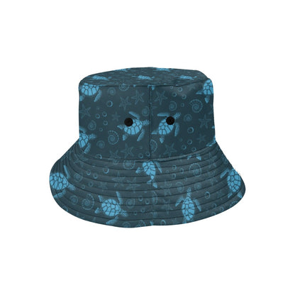 Sea Turtle Print Design LKS308 Unisex Bucket Hat