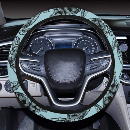 Sea Turtle Print Design LKS3010 Steering Wheel Cover with Elastic Edge