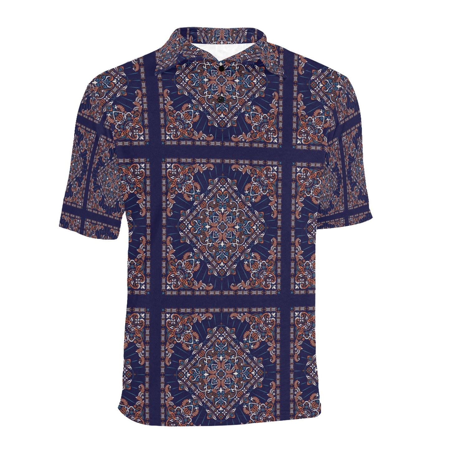 Bandana Print Design LKS3012 Men Polo Shirt