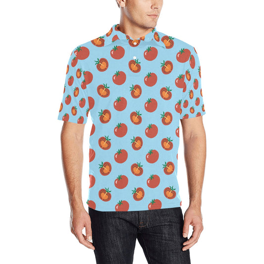 Tomato Print Design LKS304 Men Polo Shirt