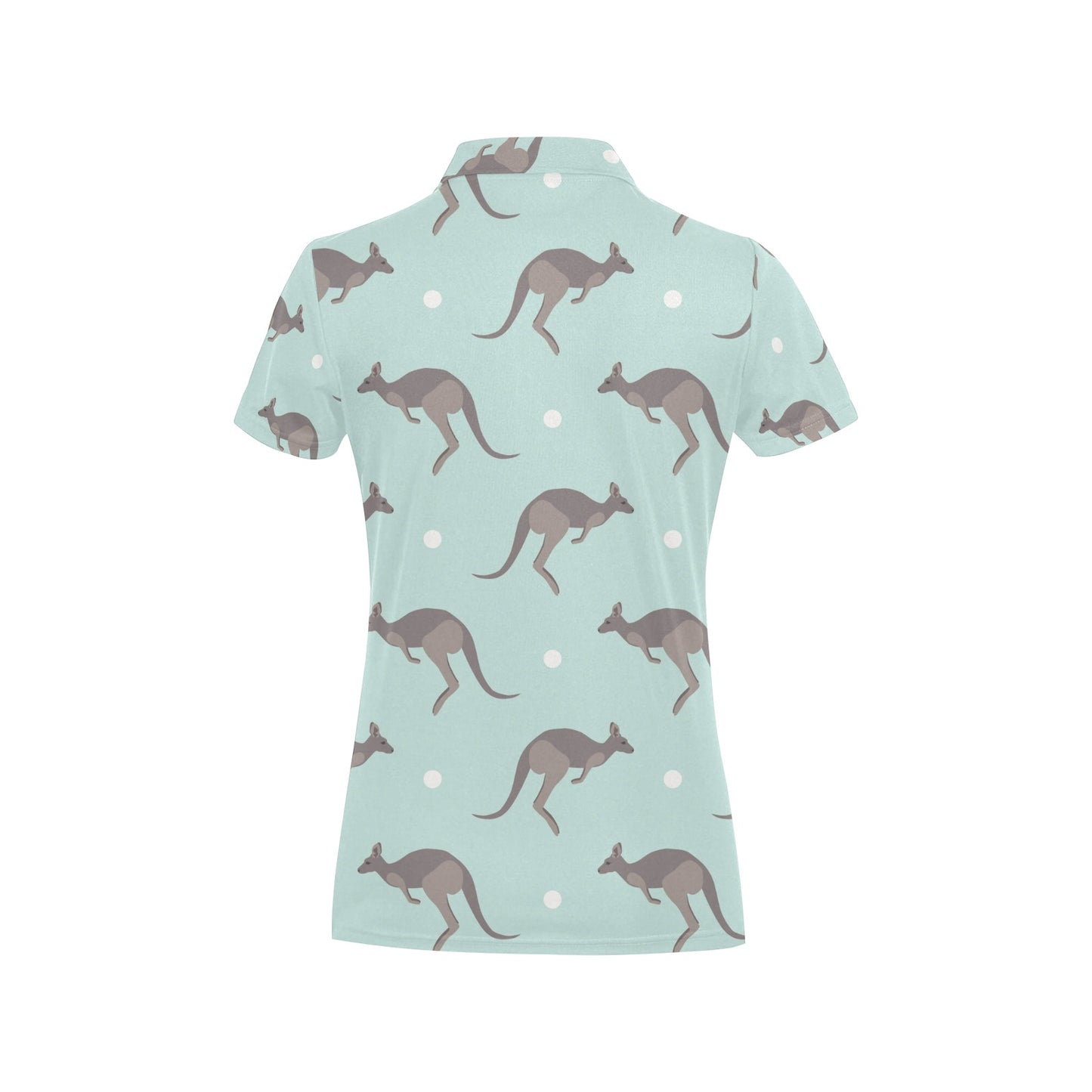 Kangaroos Pattern Print Design 04 Women's Polo Shirt