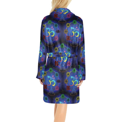 Chakra Zen Yoga OM Women's Fleece Robe