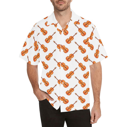 Violin Print Design LKS401 Men's Men's Hawaiian Shirt