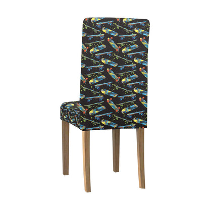 Skateboard Print Design LKS305 Dining Chair Slipcover