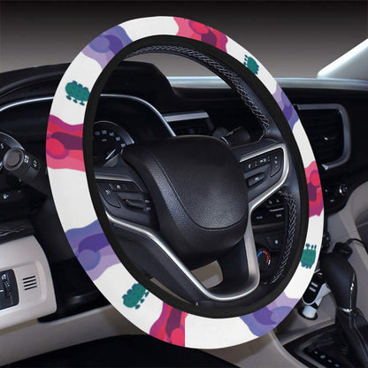 Acoustic Guitar Print Design LKS406 Steering Wheel Cover with Elastic Edge
