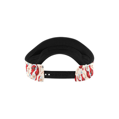 Santa Christmas Themed Print Design LKS302 Unisex Sun Visor