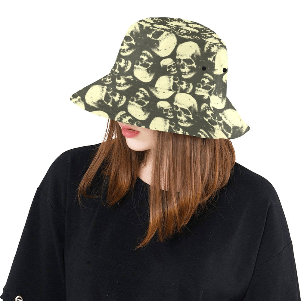 Skull Print Design LKS302 Unisex Bucket Hat