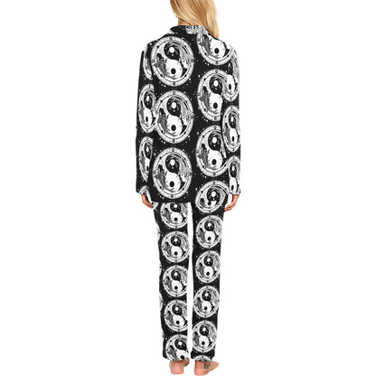 Yin Yang Koi Fish Women's Long Pajama Set