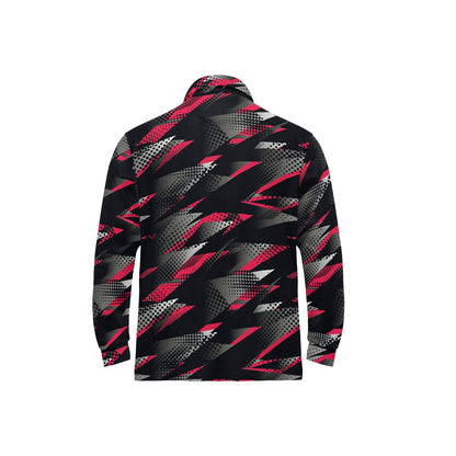 Racing Style Pattern Print Design A04 Long Sleeve Polo Shirt For Men's