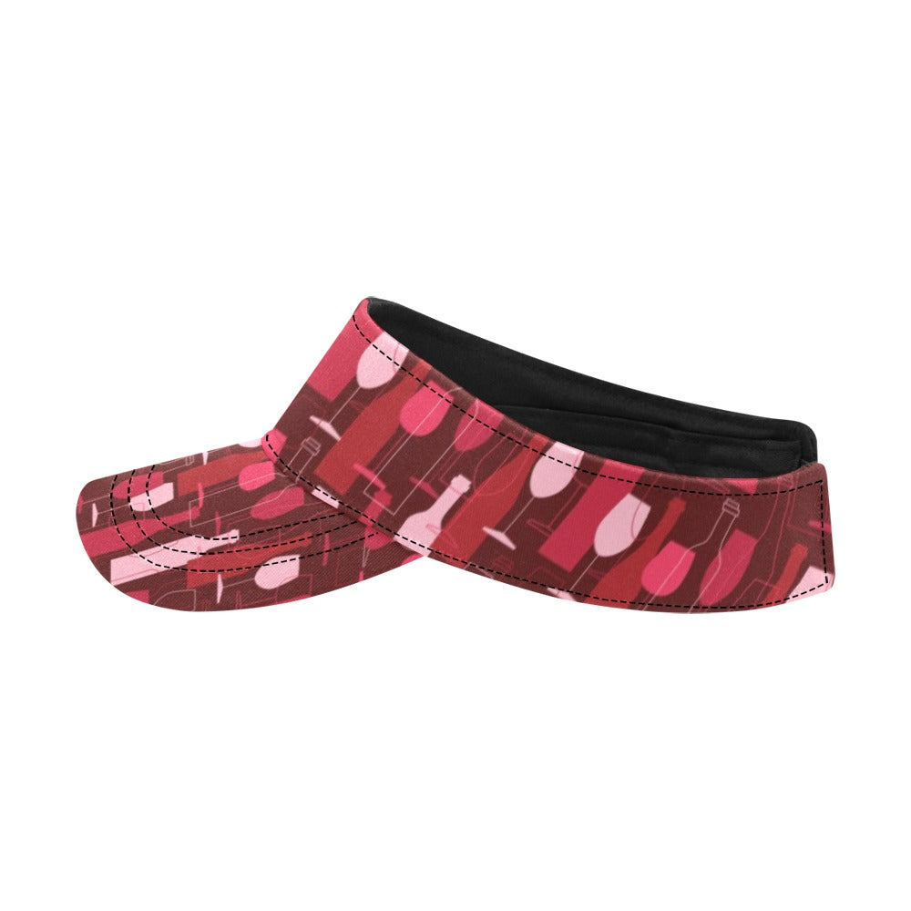 Wine Print Design LKS304 Unisex Sun Visor