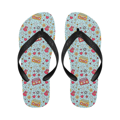 Hippie Print Design LKS307 Flip Flops