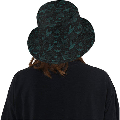 Manta Ray Print Design LKS402 Unisex Bucket Hat