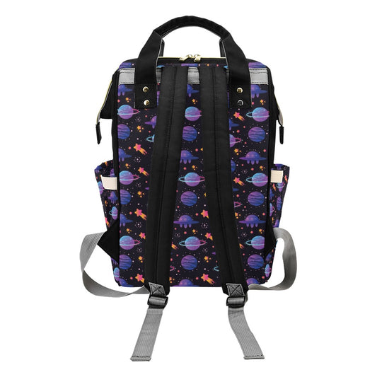 UFO Star Galaxy Print Design LKS308 Diaper Bag Backpack