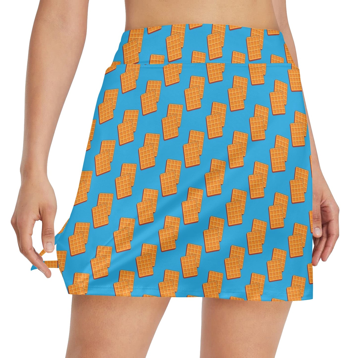 Waffle Print Design LKS304 17" Golf & Pickleball Skort with Pockets