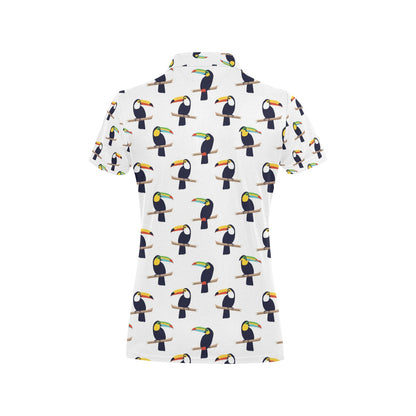 Toucan Print Design LKS305 Women's Polo Shirt