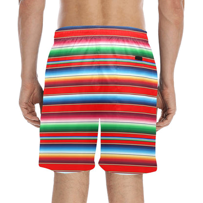Serape Print Men's Swim Trunks Beach Shorts