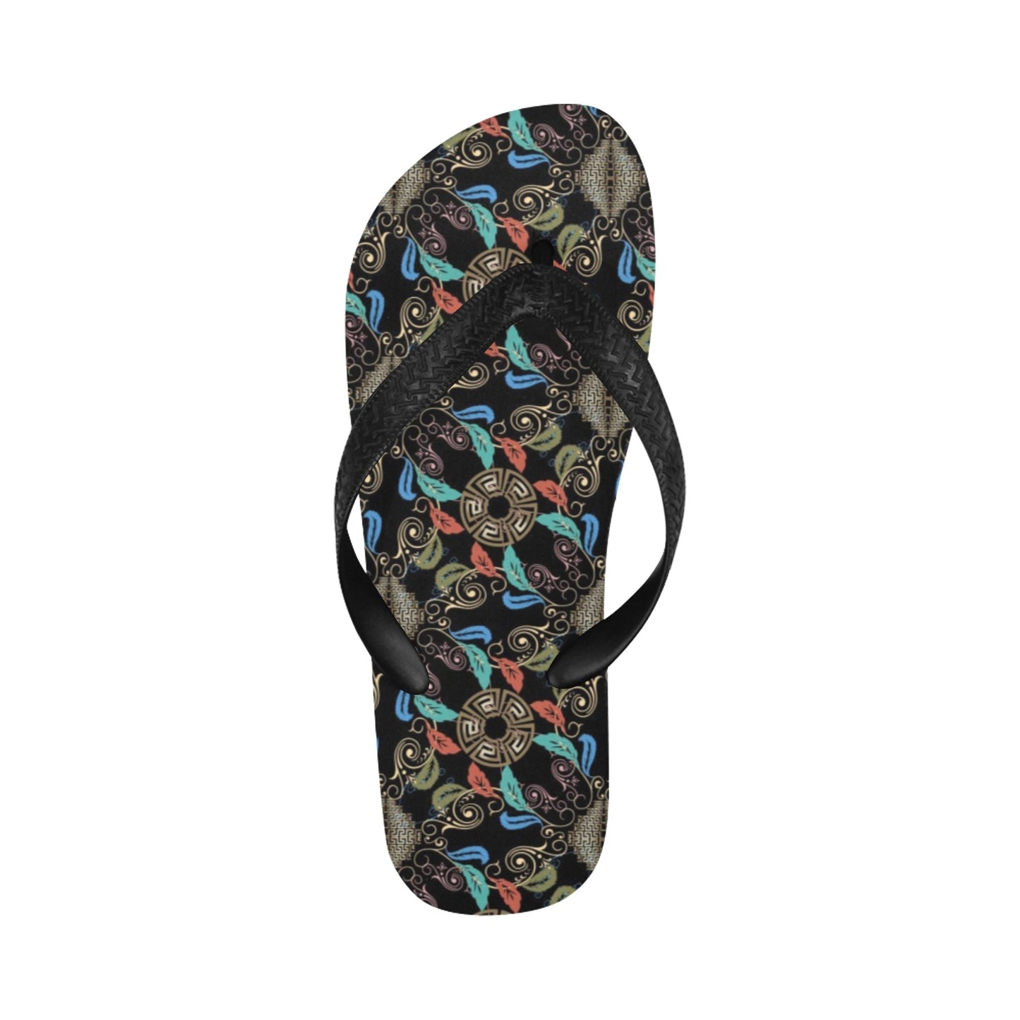 Ancient Greek Print Design LKS308 Flip Flops
