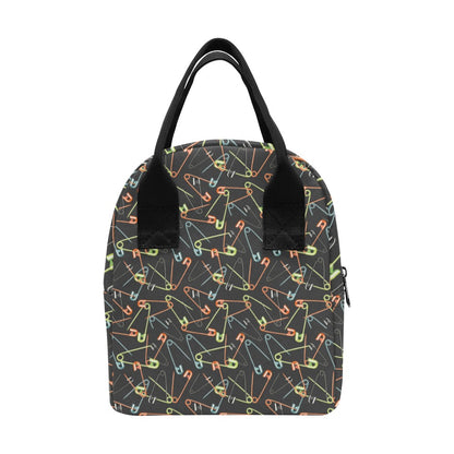 Safety Pin Print Design LKS301 Insulated Lunch Bag