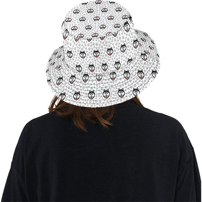 Siberian Huskies Print Design LKS305 Unisex Bucket Hat