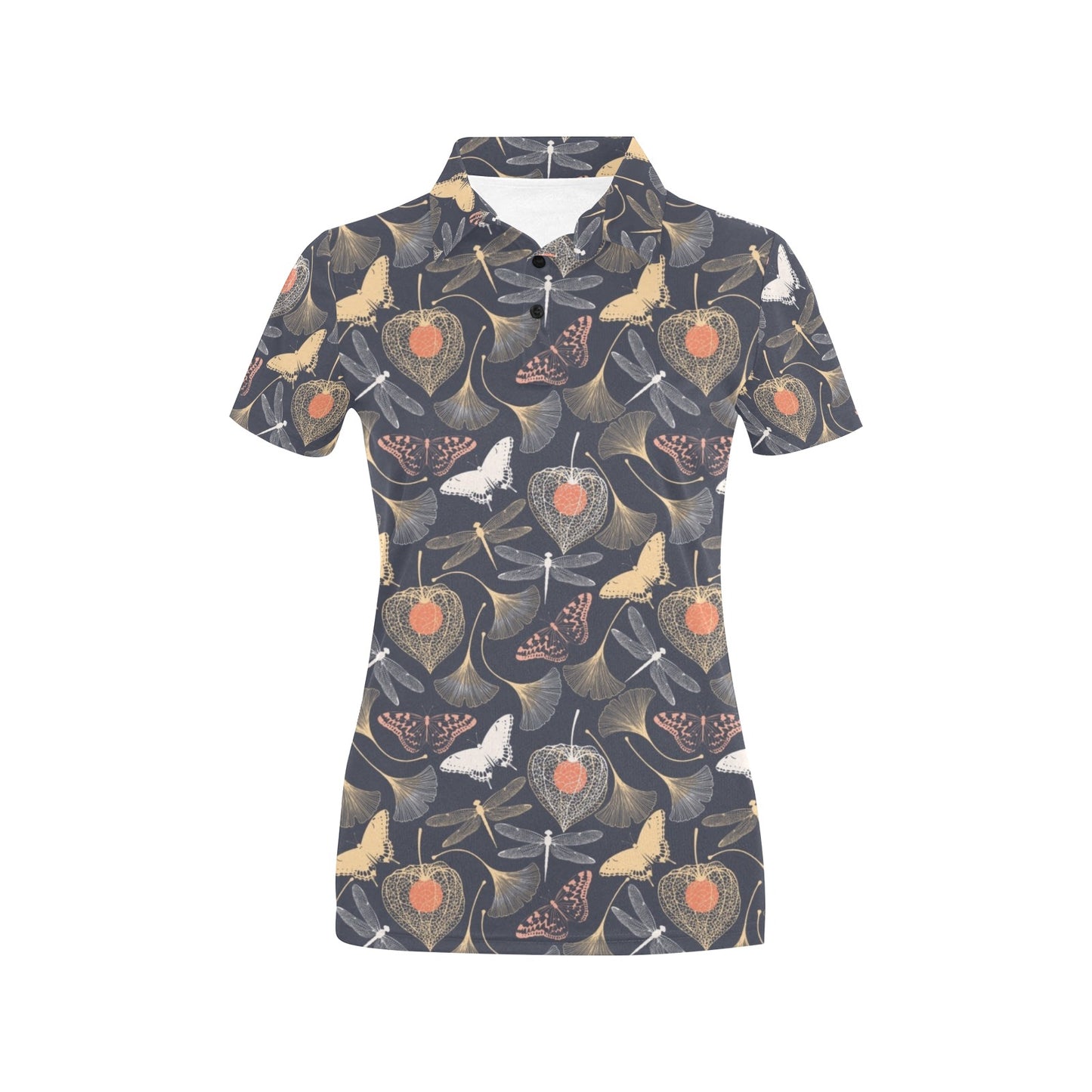 Dragonfly Print Design LKS404 Women's Polo Shirt
