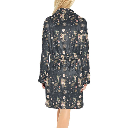 Bohemian Pattern Print Design 09 Women's Fleece Robe