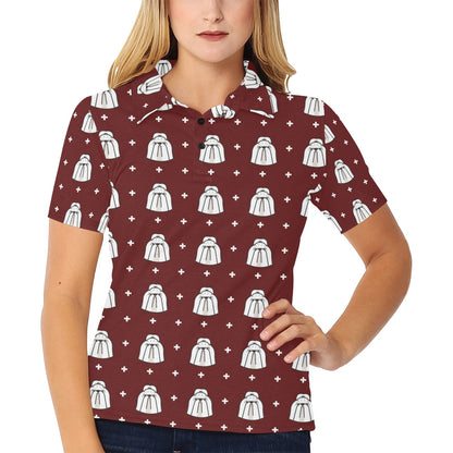 Shih Tzu Print Design LKS301 Women's Polo Shirt