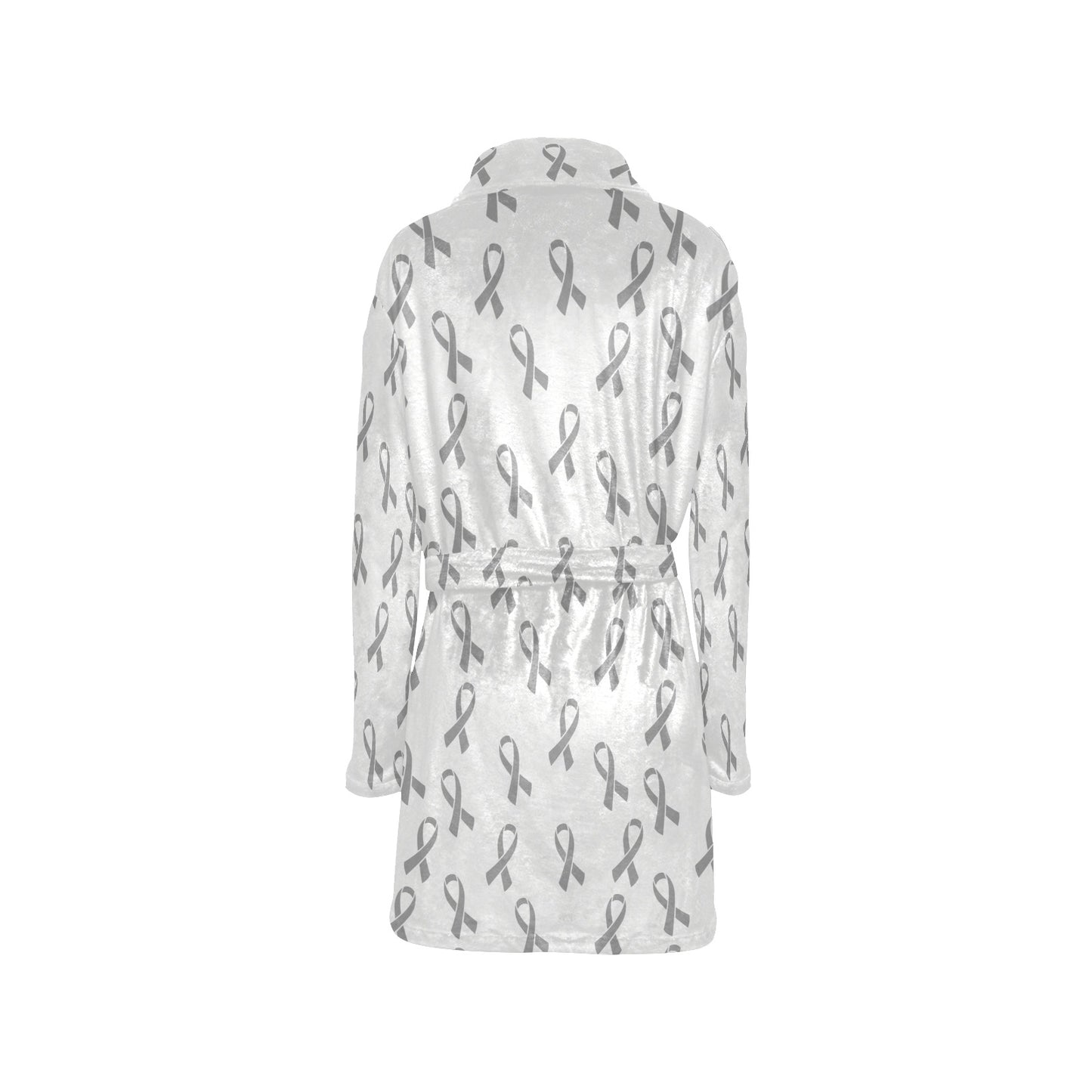 Brain cancer Pattern Print Design 01 Women's Fleece Robe