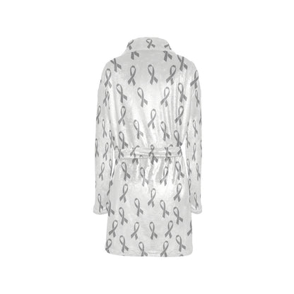 Brain cancer Pattern Print Design 01 Women's Fleece Robe