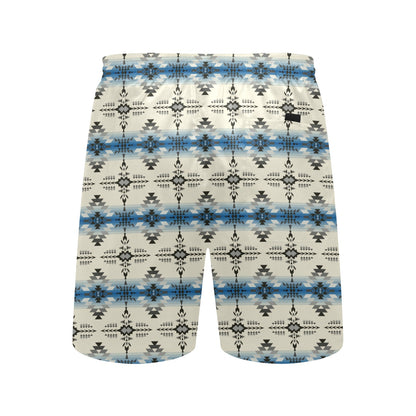 Southwest Pattern Print Design LKS304 Men's Swim Trunks Beach Shorts