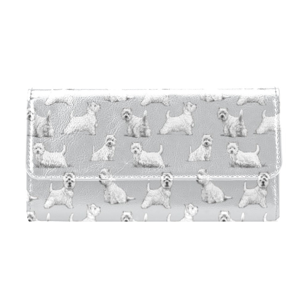 Scottish Terriers Print Design LKS3011 Women's Trifold Wallet