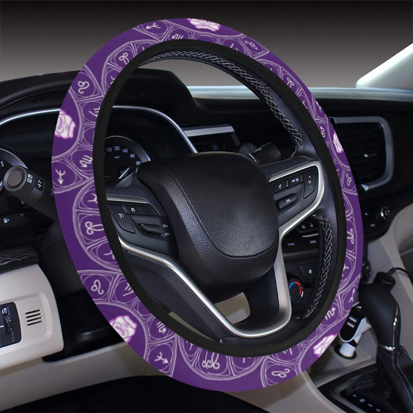 Taurus Print Design LKS303 Steering Wheel Cover with Elastic Edge