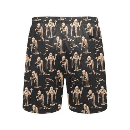 Mummy Print Design LKS302 Men's Swim Trunks Beach Shorts