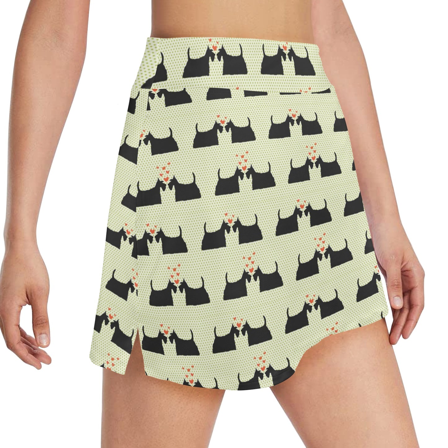 Scottish Terriers Print Design LKS304 17" Golf & Pickleball Skort with Pockets