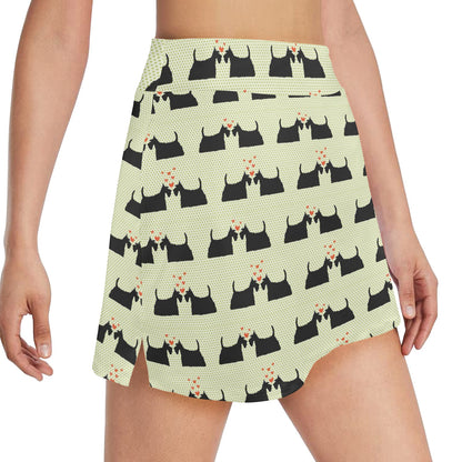 Scottish Terriers Print Design LKS304 17" Golf & Pickleball Skort with Pockets