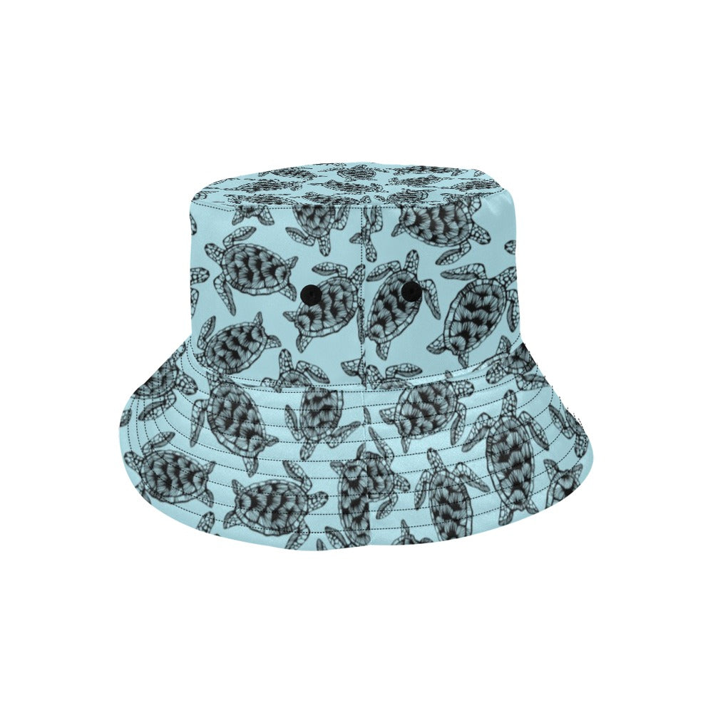 Sea Turtle Print Design LKS3010 Unisex Bucket Hat