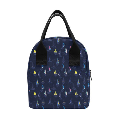 Sailboat Print Design LKS305 Insulated Lunch Bag