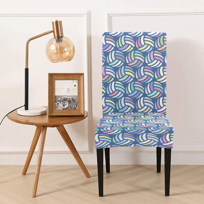 Volleyball Print Design LKS301 Dining Chair Slipcover