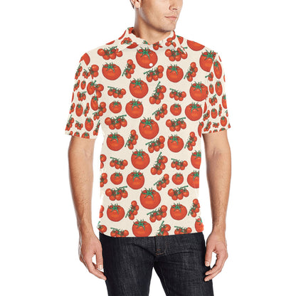Tomato Print Design LKS302 Men Polo Shirt