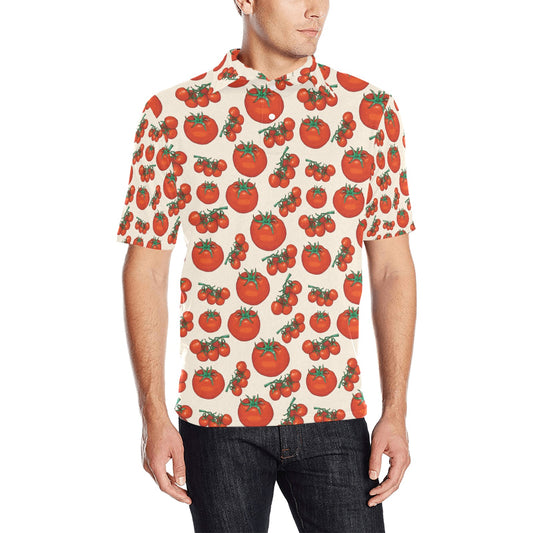 Tomato Print Design LKS302 Men Polo Shirt
