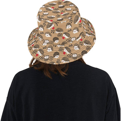 Hedgehog Print Design LKS403 Unisex Bucket Hat
