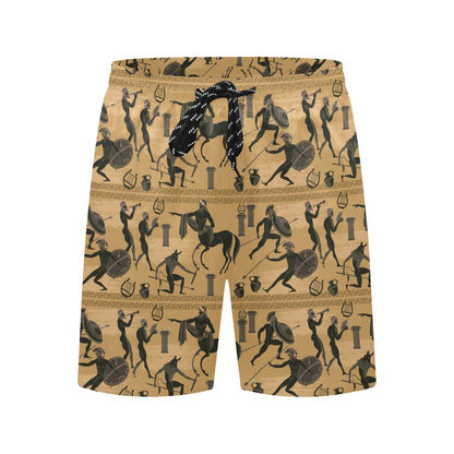 Ancient Greek Statue Print Design LKS304 Men's Swim Trunks Beach Shorts