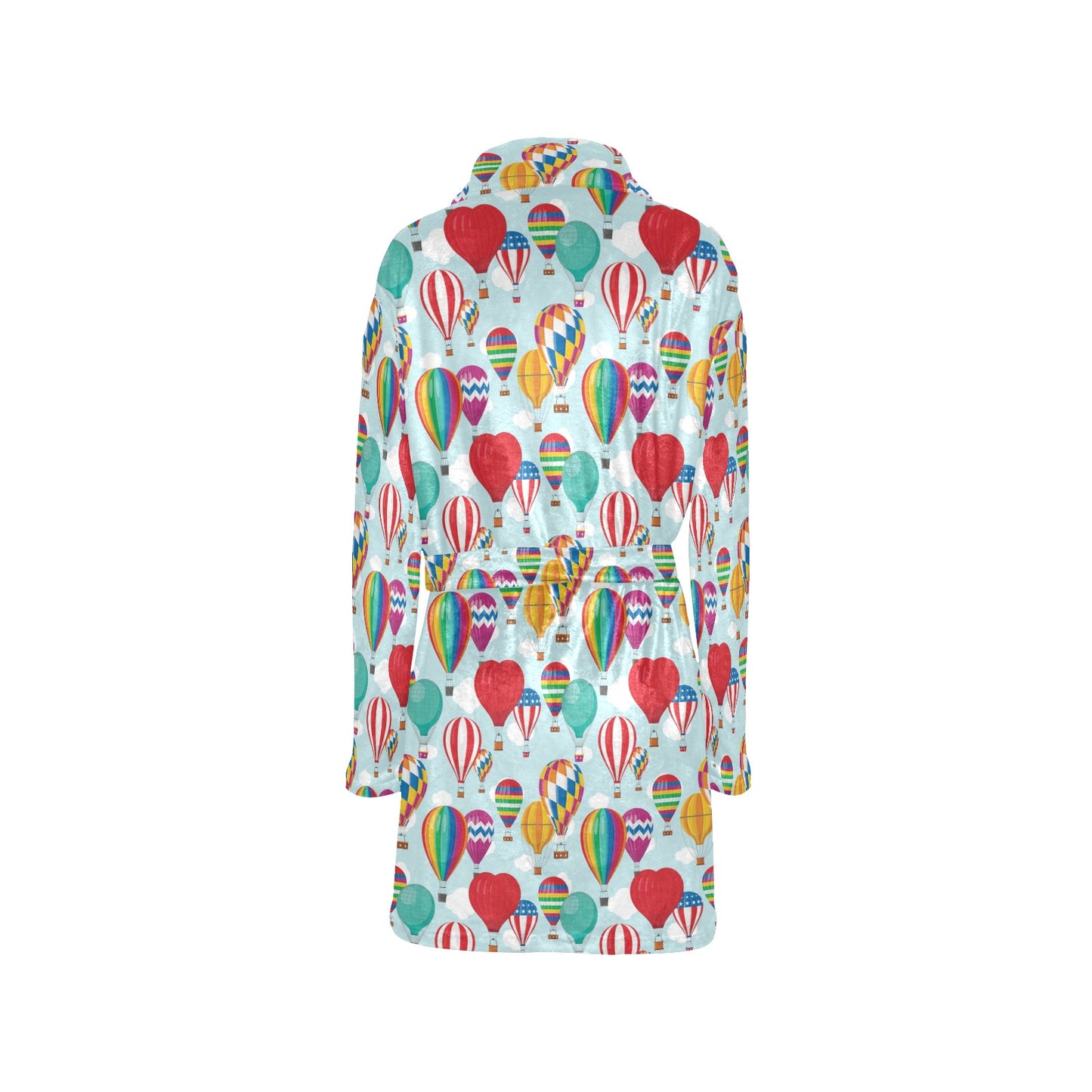 Ballon Pattern Print Design 07 Women's Fleece Robe