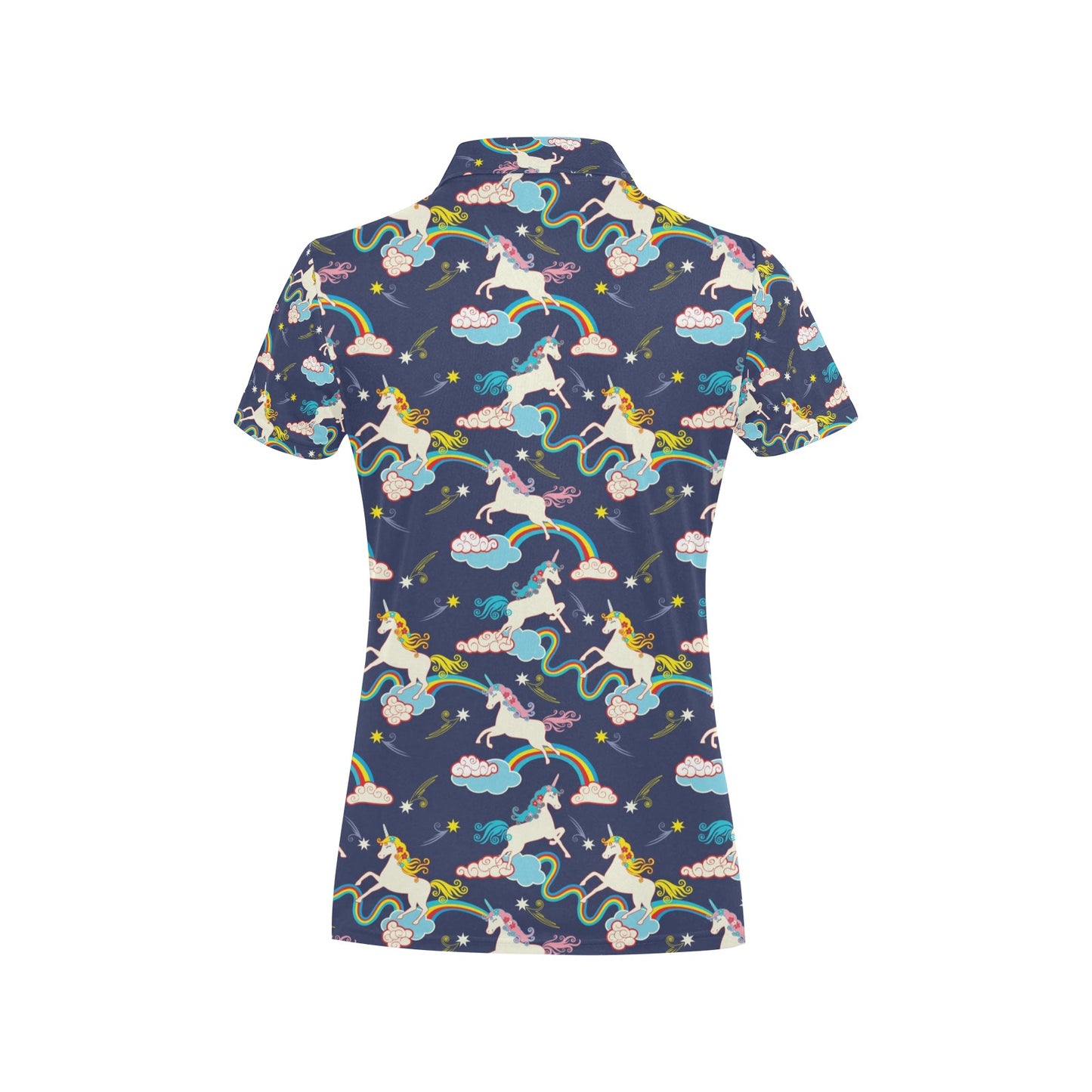 Unicorn Print Design LKS304 Women's Polo Shirt