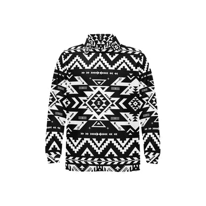 Tribal indians native aztec Long Sleeve Polo Shirt For Men's