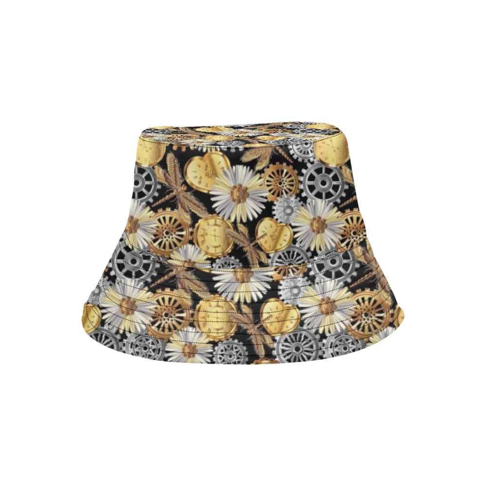 Steampunk Dragonfly Print Design LKS302 Unisex Bucket Hat