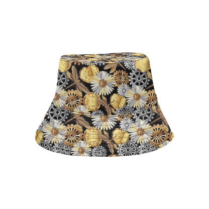 Steampunk Dragonfly Print Design LKS302 Unisex Bucket Hat