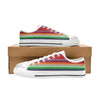 Serape Print Design LKS304 Women's White Low Top Shoes