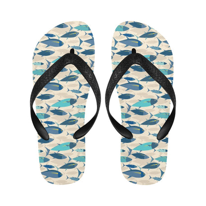 Tuna Fish Print Design LKS302 Flip Flops