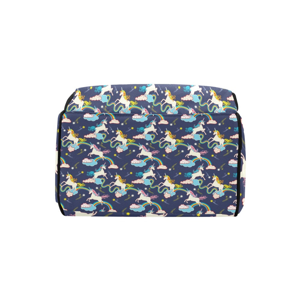 Unicorn Print Design LKS304 Diaper Bag Backpack