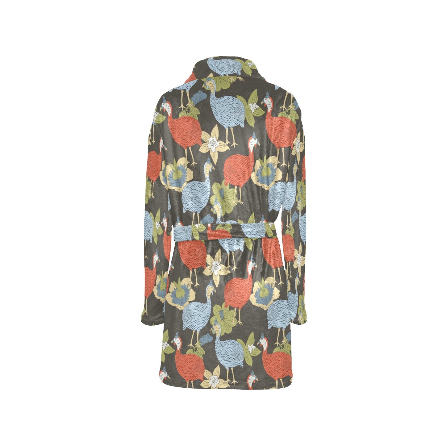 Guinea Fowl Pattern Print Design 02 Women's Fleece Robe